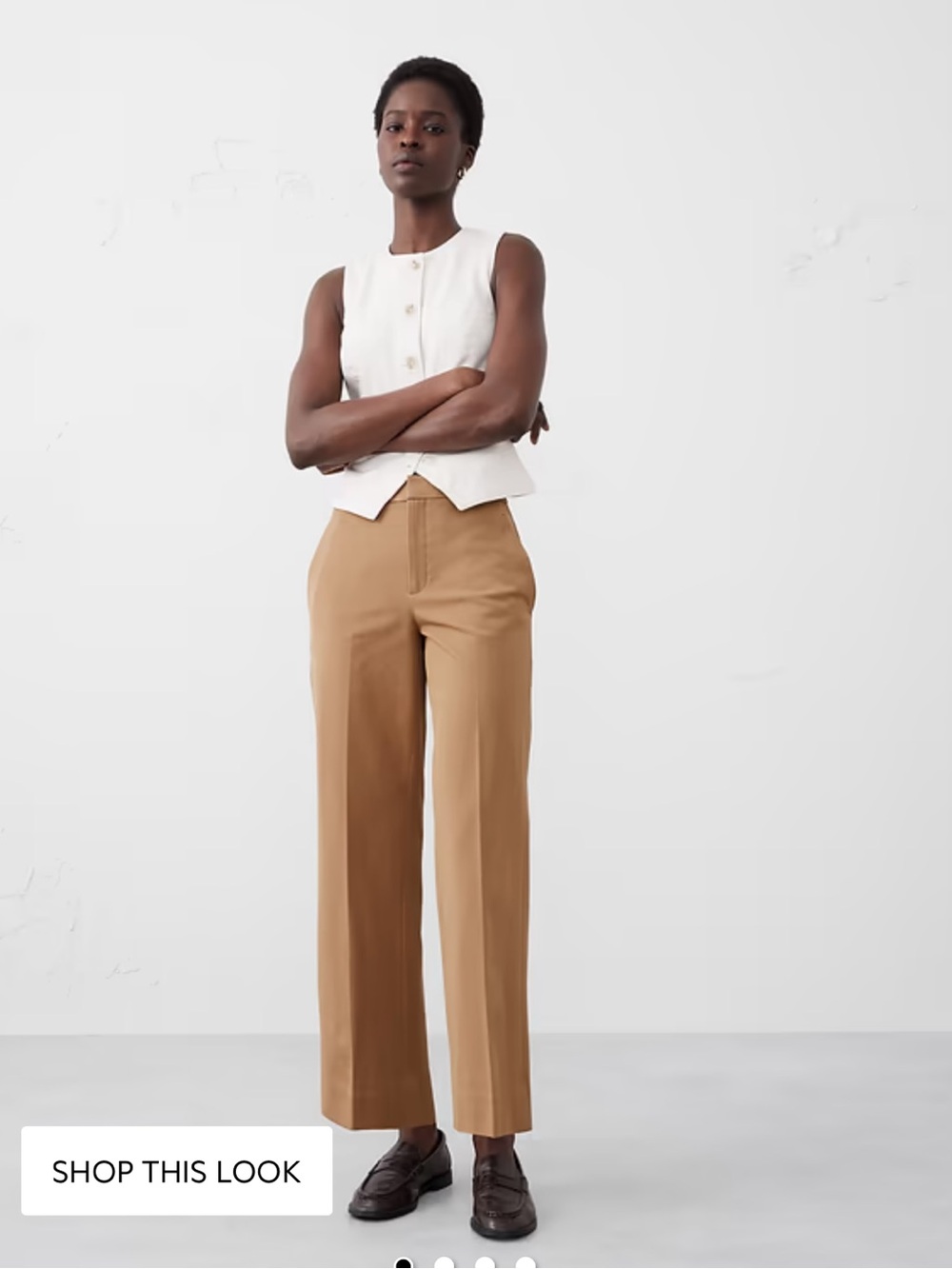 Banana Republic Sloan Straight Cropped Pants